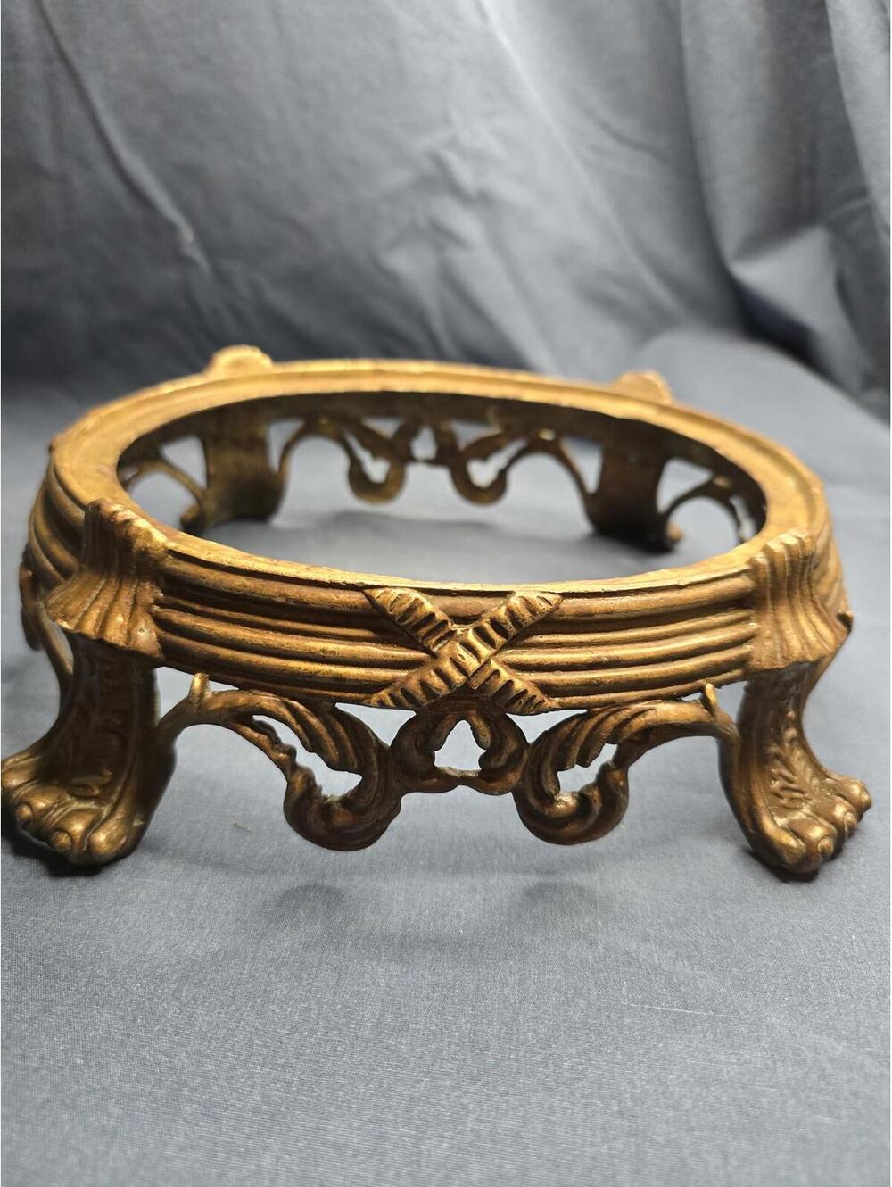 Vintage Antique Chinese United Wilson Gilt Bronze Planter Stand Napoleon III